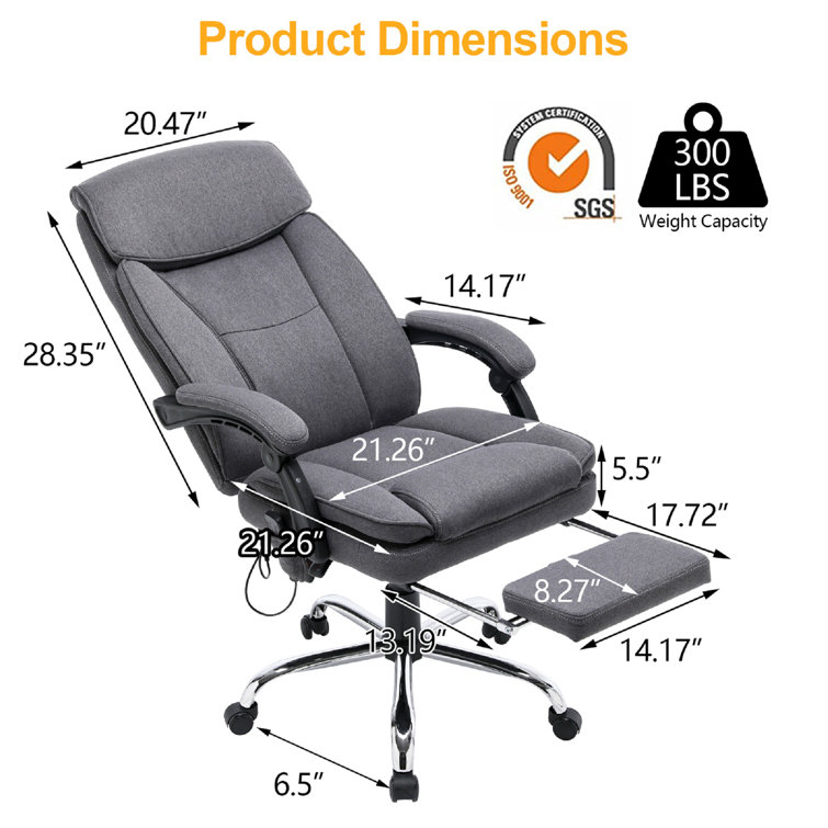 Fully reclinable office online chair